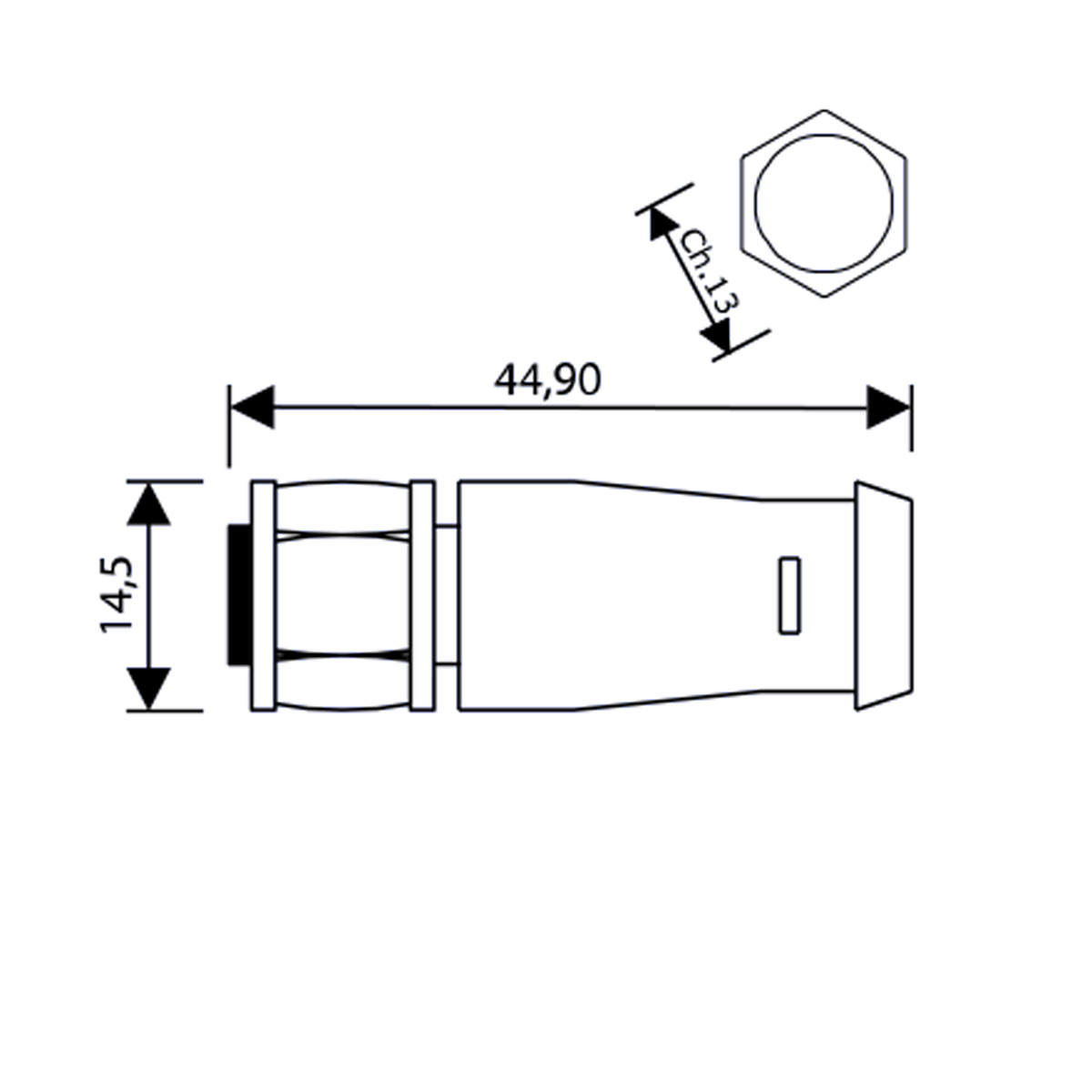 CONNETTORE M12 FEM. 180° 4 PIN CON CAVO PVC GRIGIO